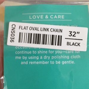 Origami Owl Jewelry - Origami Owl Black Flat Oval Chain 32โ Origami Owl Jewelry - Origami Owl Black Flat Oval Chain 32โ